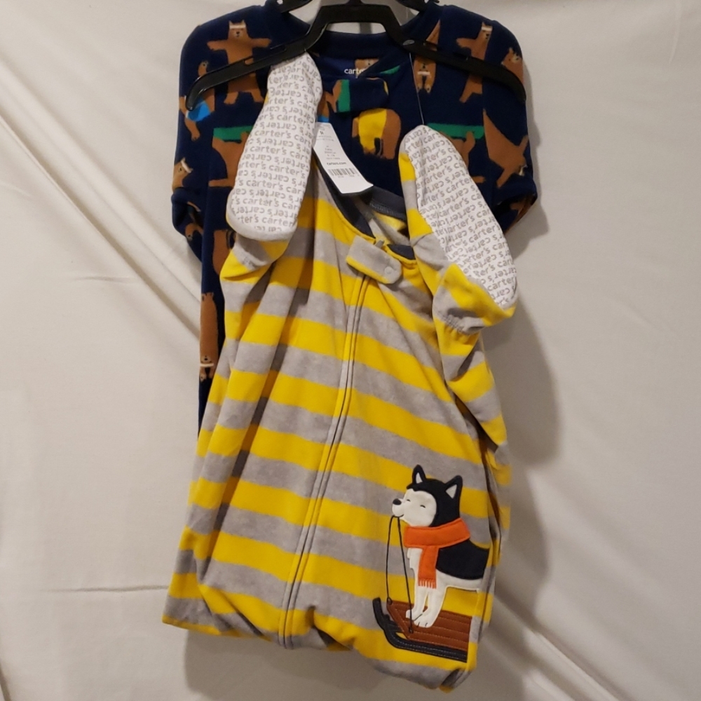 Carter's Boys 2-Pc Fleece Footie Pajamas Size 5T